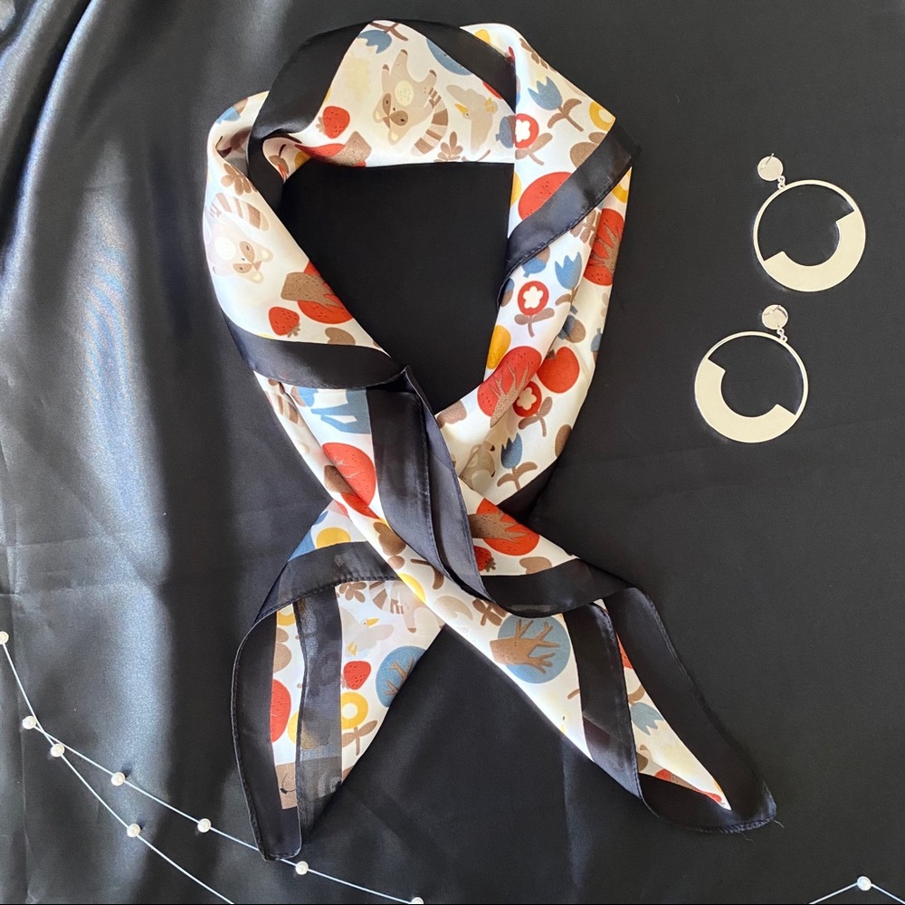 Animals Plants Art Prints Scarf Sqaure - Picture 7 of 7